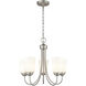 Ivey Lake 5 Light 20 inch Satin Nickel Chandelier Ceiling Light